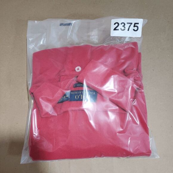 Polo Ralph Lauren Shirt Mens Medium Red Golf Performance Custom Fit Popover - Picture 7 of 7